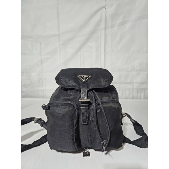 PRADA - Authentic Vintage Tessuto Nylon Black Backpack ❤️ Popular 90’s style bag - Picture 1 of 11